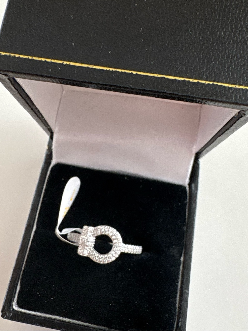 Bomb Party Sterling Club Effortlessly Chic Ring RG47167 Diamond CZ .925 Sterling